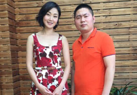 广州杏彩xcsport与明星合影